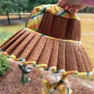 Kathy Hilton Lorna Murray Luxe Ravello Citrus Foldable Straw Sun Hat Medium